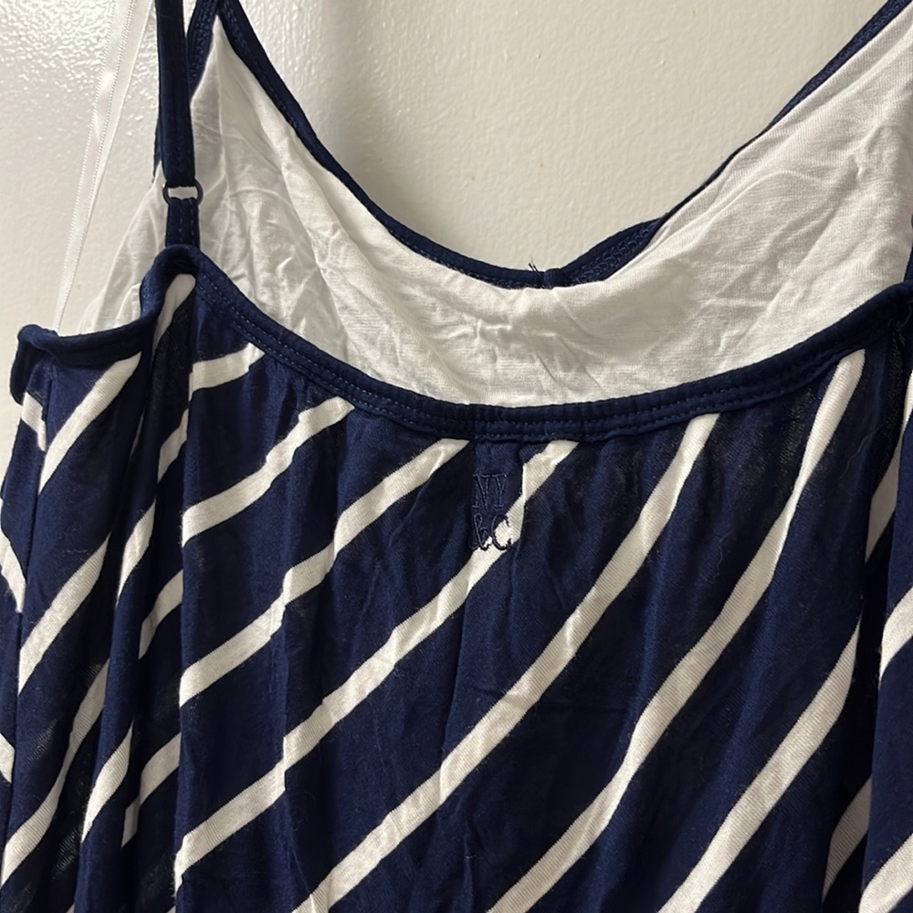 Navy & White Striped Dress. - Picture 4 of 6